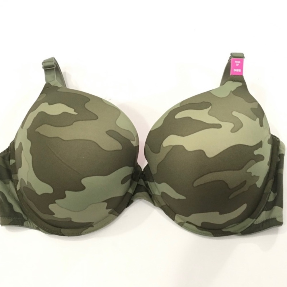 PINK CAMO BRA